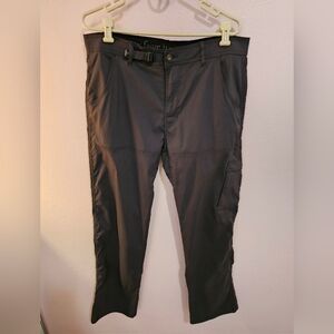 Men's Prana Stretch Zion Dark Gray Cargo Pants